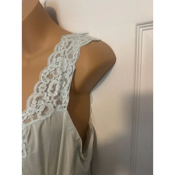 Vintage Shadowline Peignoir Set Nightgown and Robe 2 PC L